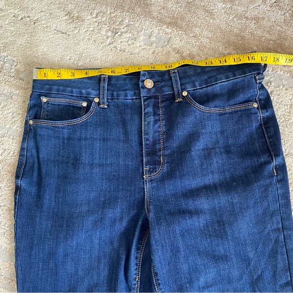 Seven7 Tummyless High Rise Skinny Jeans Dark Wash: 12 - Picture 6 of 12